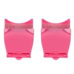 Sonew 2 Pcs Portable Folding Eye Lash Comb, Eyelash Separator for Home Travel and Office, Eyelash Grooming Tool for Eye Beauty