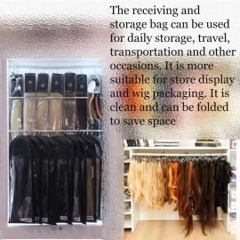 2-piece Hair Extensions Hanger with Storage Bag, wig bag dust-proof finisher suitable for professional hair extension storage bag, dust-proof trunk storage bag 2-piece Hair Extensions Hanger with Storage Bag, wig bag dust-proof finisher suitable for professional hair extension storage bag, dust-proof trunk storage bag