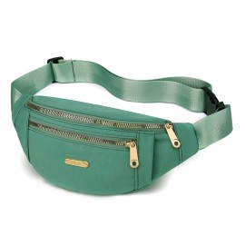 Fanny Pack Waist Pack for Women, Waterproof Waist Bag for Running Sports Travel - Green
