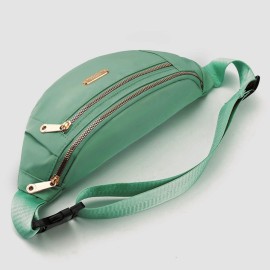 Fanny Pack Waist Pack for Women, Waterproof Waist Bag for Running Sports Travel - Green
