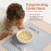 Kids Silicone Montessori Placemat for Toddlers | Children Plate Mat for Dining Table Setting | by Fire Rooster Kids (Grey, 2)
