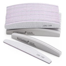 BTYMS 35 Count Nail Files and Buffers, Limas 100/180 Reusable Nail Sanding Blocks for Acrylic Nails and Natural Nails BTYMS 35 Count Nail Files and Buffers, Limas 100/180 Reusable Nail Sanding Blocks for Acrylic Nails and Natural Nails