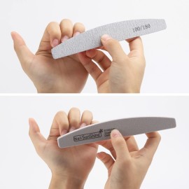 BTYMS 35 Count Nail Files and Buffers, Limas 100/180 Reusable Nail Sanding Blocks for Acrylic Nails and Natural Nails