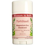 Patchouli Magnesium Zinc Deodorant (2.7 ounce) - Pure Essential Oil Fragrance - Lasts All Day with a Woodsy Exotic Scent