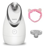 Kingsmile Facial Steamer for Face, 3 in 1 Face Steamer for Facial Deep Cleaning, Compact Nano Steamer - Aromatherapy, Adjustable Nozzle Warm Powerful Steam for Home SPA, Face Humidifier- SPA Headband
