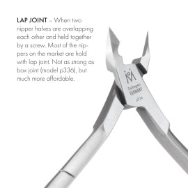 GERMANIKURE Professional Cuticle Nipper in Leather Case, Double Sharpened, Single Spring, Ethically Made in Solingen Germany GERMANIKURE Professional Cuticle Nipper in Leather Case, Double Sharpened, Single Spring, Ethically Made in Solingen Germany