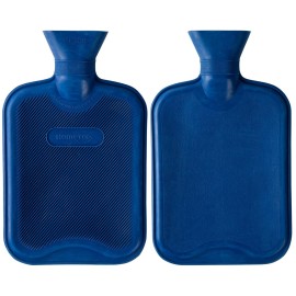 HomeTop Premium Classic Rubber Hot Water Bottle (Navy Blue) HomeTop Premium Classic Rubber Hot Water Bottle (Navy Blue)