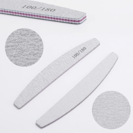 35 Count Nail Files and Buffers 100/180 Grit, Double Sided Emery Boards Sponge Nail Files for Acrylic Nails