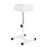 QUEESALN Pedicure Stand Footrest Stand Adjustable Height Technician SPA Beauty Stand Stool with Non-Slip SPA Salon Home Equipment White