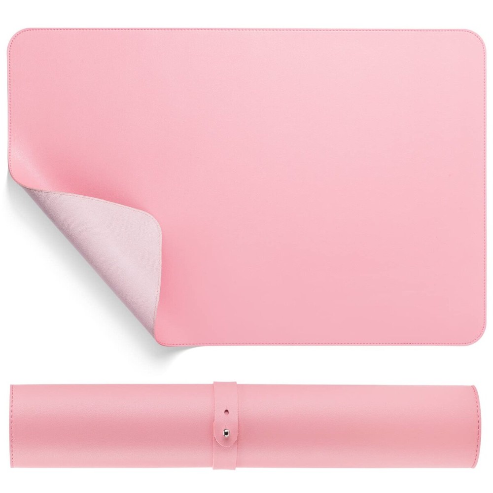 Noverlife Pink Nail Art Table Mat, Nail Art Hand Rest Pad Foldable for Nail Arm Rest Cushion, Soft Microfiber Leather Nail Mat, Manicure Pad Nail Table Pad Desk Mat (Not Including Nail Arm Rest Table)