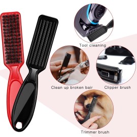 Patelai 12 Pcs Barber Clipper Brush Blade Trimmer Cleaning Brush for Fades Nail Neck Duster Manicure Salon(Black, Red) Patelai 12 Pcs Barber Clipper Brush Blade Trimmer Cleaning Brush for Fades Nail Neck Duster Manicure Salon(Black, Red)