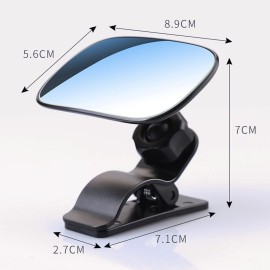 CERITORN Universal Car Interior Rearview Baby Mirror Wide Angle Convex Mirror Clip-on mirrors for Viewing Rear Passengers