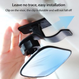 CERITORN Universal Car Interior Rearview Baby Mirror Wide Angle Convex Mirror Clip-on mirrors for Viewing Rear Passengers