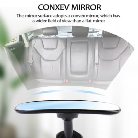 CERITORN Universal Car Interior Rearview Baby Mirror Wide Angle Convex Mirror Clip-on mirrors for Viewing Rear Passengers