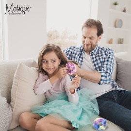 Rainbow Multi-Color Hair Tie Scrunchies - Set of 2 Brown