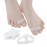 Pack of 10 Bunion Corrector, Toe Separators with 2 Loops, Big Toe Spacer Suitable for Bunion and Overlap Toe Big Toe Separators for Big Toe Alignment (White)