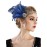 SWEETV 1920s Headpiece Flapper Headband, Rhinestone Pearl Feather Hair Band Great Gatsby Headpiece Accessoreis for Women,Dark Blue