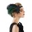 SWEETV 1920s Flapper Feather Headband, 20s Sequined Showgirl Headpiece, Gatsby Hair Accessories for Women (0.1 Black)