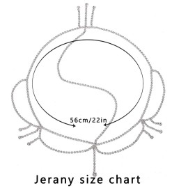 Jerany Wedding Head Chain Rhinestone Headpiece Jewelry Gold Silver Hair Chain Festival Holloween Costume Bridal Headbands Crystal Forehead Chain for Women