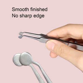 Meibomian Gland Expressor Stainless Steel Eyelid Massage Tweezers for Dryeye Extraction Tool