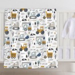 Baby Blanket Truck for Boy Girl Childish Excavator Newborn 30x40 Inch Toddler Infant Nursery Throw Blankets Double Layer Comfy Soft Plush Stroller Crib Quilt