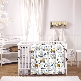 Baby Blanket Truck for Boy Girl Childish Excavator Newborn 30x40 Inch Toddler Infant Nursery Throw Blankets Double Layer Comfy Soft Plush Stroller Crib Quilt