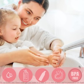 Lil Ray 50PCS Clear Rose Red Foam Bottle with Rose Red Pump, Empty Travel Foaming Dispensers for Hand Soap,Lash Shampoo(2 Oz) Lil Ray 50PCS Clear Rose Red Foam Bottle with Rose Red Pump, Empty Travel Foaming Dispensers for Hand Soap,Lash Shampoo(2 Oz)