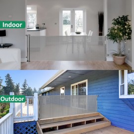 110 Inch Retractable Baby Gates Extra Wide Baby Gate for Large Openings Indoor Outdoor Retractable Dog Gate for Stairs Extra Long Dog Gate Large Retractable Pet Gate Child Gates for Doorways