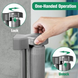 110 Inch Retractable Baby Gates Extra Wide Baby Gate for Large Openings Indoor Outdoor Retractable Dog Gate for Stairs Extra Long Dog Gate Large Retractable Pet Gate Child Gates for Doorways