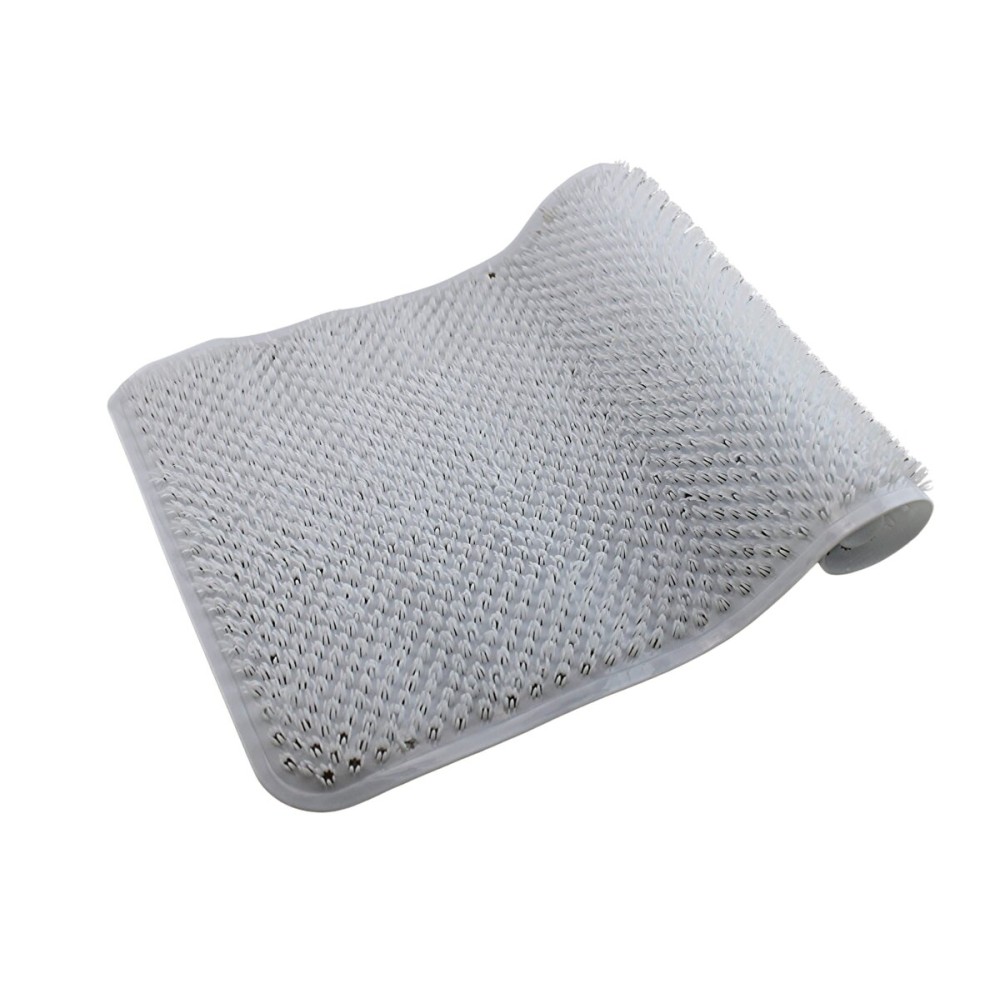 Grass Textured Spa Quality Foot Scrubber Shower Bath Mat Anti-Slip 24.5 x 13.5 Comforts Tired Feet (White) Grass Textured Spa Quality Foot Scrubber Shower Bath Mat Anti-Slip 24.5 x 13.5 Comforts Tired Feet (White)