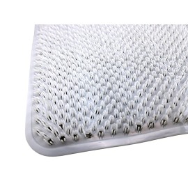 Grass Textured Spa Quality Foot Scrubber Shower Bath Mat Anti-Slip 24.5 x 13.5 Comforts Tired Feet (White) Grass Textured Spa Quality Foot Scrubber Shower Bath Mat Anti-Slip 24.5 x 13.5 Comforts Tired Feet (White)