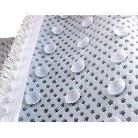 Grass Textured Spa Quality Foot Scrubber Shower Bath Mat Anti-Slip 24.5 x 13.5 Comforts Tired Feet (White) Grass Textured Spa Quality Foot Scrubber Shower Bath Mat Anti-Slip 24.5 x 13.5 Comforts Tired Feet (White)