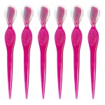 Iconikal 50-Pack Dermaplaning Eyebrow Razor Tool, Pink for Shaping Trimming Primping Morning Routine