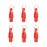 SAUYRASY 6Pcs Red Heavy Tension Snap Release Clips for Kites Planer Board Downrigger Trolling Fishing
