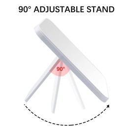 DVHOK 8-Inch Desktop Makeup Mirror, Portable Princess Mirror,Table Desk Wall Hanging Dual-Purpose Square Mirror White DVHOK 8-Inch Desktop Makeup Mirror, Portable Princess Mirror,Table Desk Wall Hanging Dual-Purpose Square Mirror White