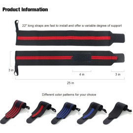 SUJAYU Wrist Wraps, 2 Pack Wrist Brace Wrist Straps for Weightlifting, Wrist Straps Lifting Straps Wrist Weights Carpal Tunnel Wrist Brace, Wrist Brace for Working Out Gym Accessories for Men (Black)