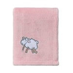 CREVENT 30\'\'X40\'\' Light Cozy Plush Fluffy Warm Fleece Stroller Baby Blanket for Girl Infant Toddler Crib Cot Stroller, Baby Birthday Pink Sheep