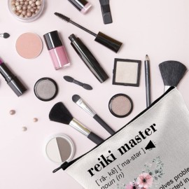 TSOTMO Reiki Master Gift Reiki Healing Teacher Appreciation Gift Zipper Pouch Makeup Bag (Solves reki master)