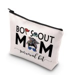 TSOTMO Scout Mom Gift Scout Mom Appreciation Survival Kit Scouting Zipper Pouch Makeup Bag(survival kit BoySMom)