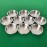 Poker Table Cup Holder Inserts - 10 Pack Stainless Steel Shallow Drop-in Drinks Holders for Casino Game Table Sofa Boat Bench Desk - Jumbo Shallow