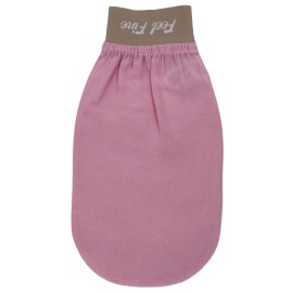 Feel Fine Turkish Exfoliating Mitt - 100% Natural Plant Silk Hammam Kese Glove for Men & Women | Handcrafted Skin Peeling Scrubber, Vegan Shower, Bath & Sauna Exfoliator (Candy Pink & Feel Fine)