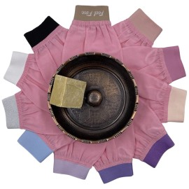 Feel Fine Turkish Exfoliating Mitt - 100% Natural Plant Silk Hammam Kese Glove for Men & Women | Handcrafted Skin Peeling Scrubber, Vegan Shower, Bath & Sauna Exfoliator (Candy Pink & Feel Fine)