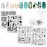 KADS Nail Stamping Plate Nail Stamp Template Stamper Scraper Set French Nails Summer Flower Flamingo Rose