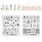 KADS Nail Stamping Plate Nail Stamp Template Stamper Scraper Set French Nails Summer Flower Flamingo Rose