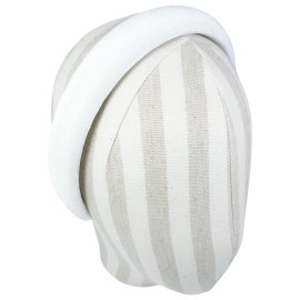 Firecolor Chic Fashion White Padded Headband Velvet Headbands Puffy Sponge Thick Hairbands Vintage Wide Hair bands for Women girls accessories (White)