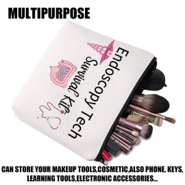 JYTAPP Endoscopy Tech Survival Kit, GI Gastroenterology Nursing Makeup Bag, Waterproof Polyester, Beige