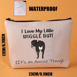 JYTAPP Aussie Lover Gift Australian Shepherd Dog Owner Gift Aussie Mom Cosmetics Bag It\'s An Aussie Thing Makeup Bag Dog Gift