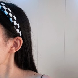 ZAHSY Checkered Padded Headband Checkerboard Headbands Black and White Headbands for Women Sponge Puffy Headband Head bands Christmas Hair Accessories Buffalo Check Hairbands ZAHSY Checkered Padded Headband Checkerboard Headbands Black and White Headbands for Women Sponge Puffy Headband Head bands Christmas Hair Accessories Buffalo Check Hairbands