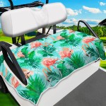 ENYORSEL Golf Cart Seat Covers, Flamingos Golf Cart Seat Towel Blanket for All EZGO, Yamaha, Club Cars, Icon and More 2/4-seats Cart, 100% Microfiber, Essential Golf Cart Accessories, 51\'\' x 31\'\'