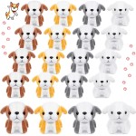 Sosation 20 Pcs Small Dog Plush Stuffed Puppy Bulk Back to School Party Favor Gift 5.2inch Adopt a Puppy Stuffed Animal Dog Party Favor Toy for Goodie Bag Filler Kids Classroom Rewards Pet Adoption